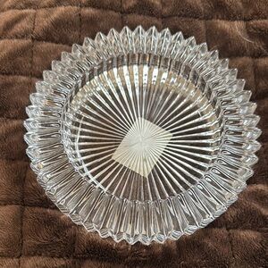 Mikasa Elegant Clear Glass Wine Coaster or Candle Holder